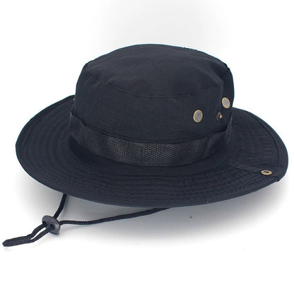 Leisure Jungle Round Hat Mountaineering Fishing Camouflage Fedoras Hat - Urban Caps