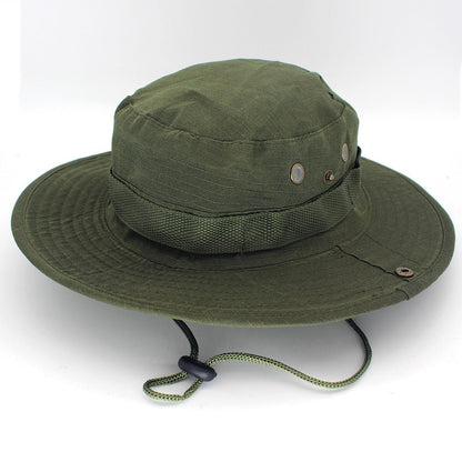 Leisure Jungle Round Hat Mountaineering Fishing Camouflage Fedoras Hat - Urban Caps