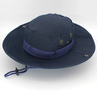 Leisure Jungle Round Hat Mountaineering Fishing Camouflage Fedoras Hat - Urban Caps