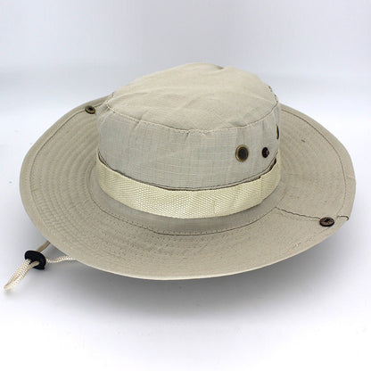 Leisure Jungle Round Hat Mountaineering Fishing Camouflage Fedoras Hat - Urban Caps