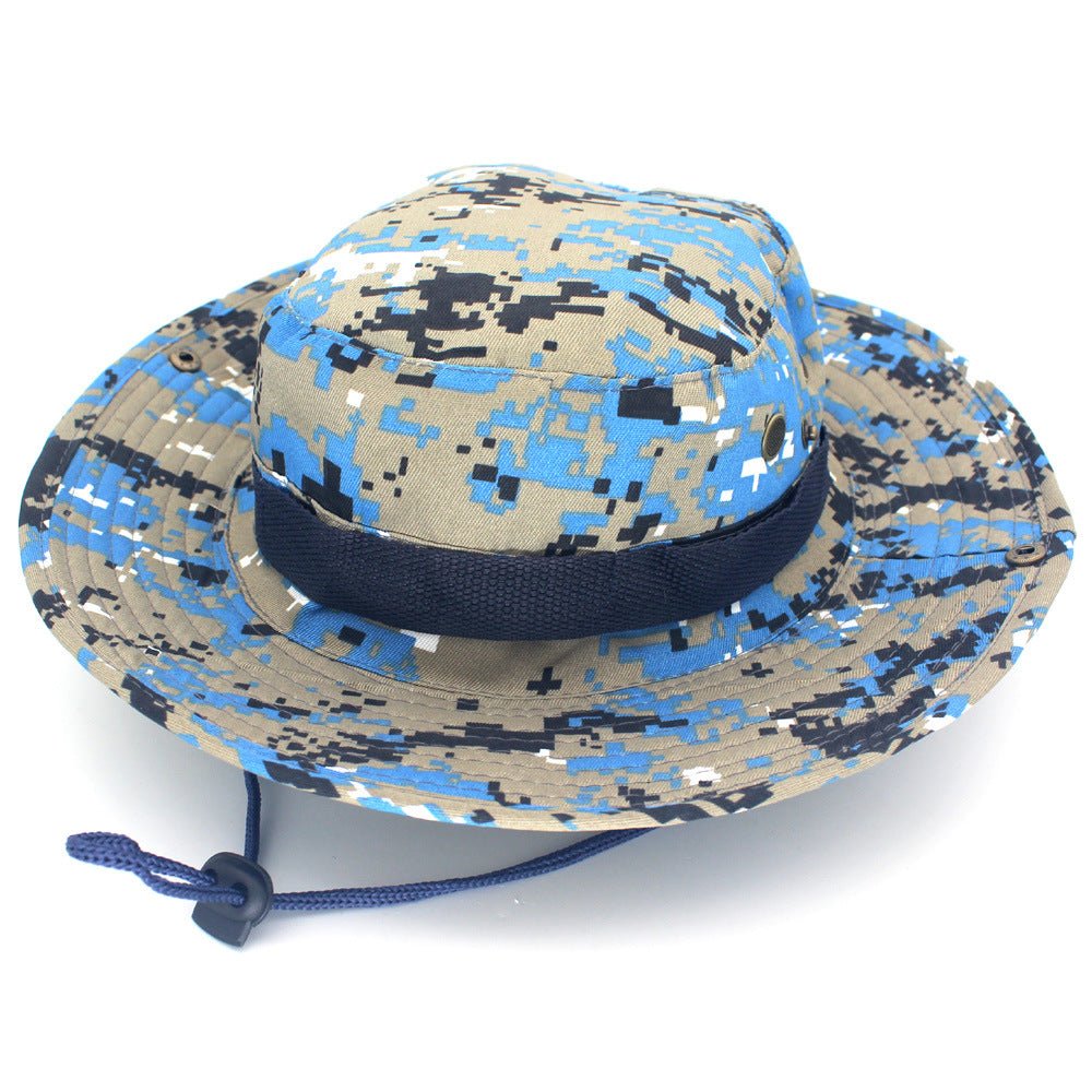 Leisure Jungle Round Hat Mountaineering Fishing Camouflage Fedoras Hat - Urban Caps