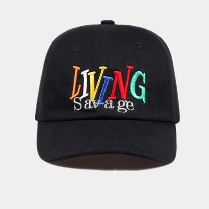 Letter Embroidered Visor Cap - Urban Caps