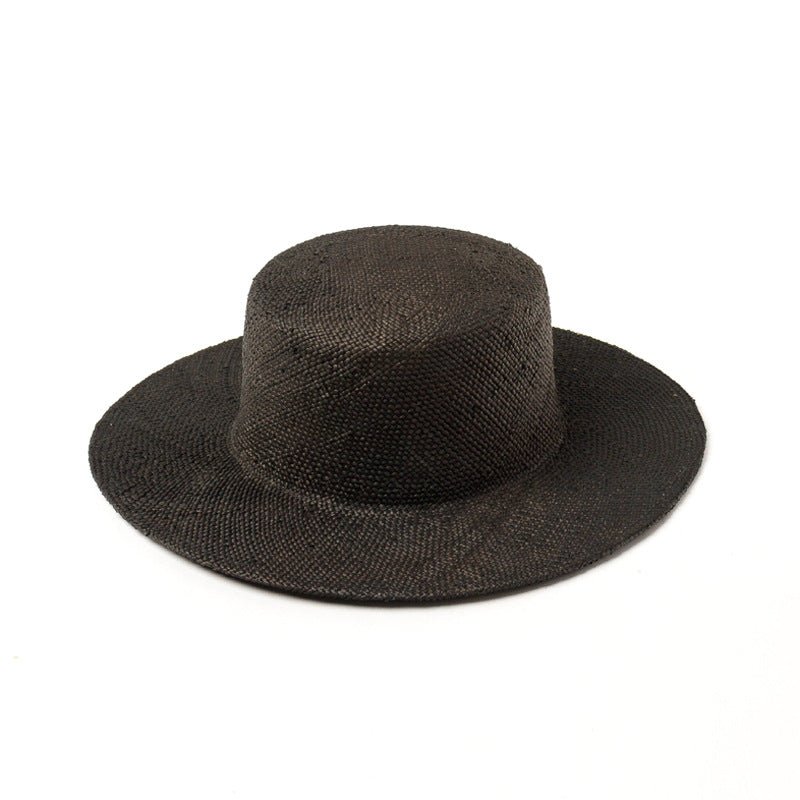 Light Body Dyed Treasure Grass Flat Top Bowler Hat - Urban Caps