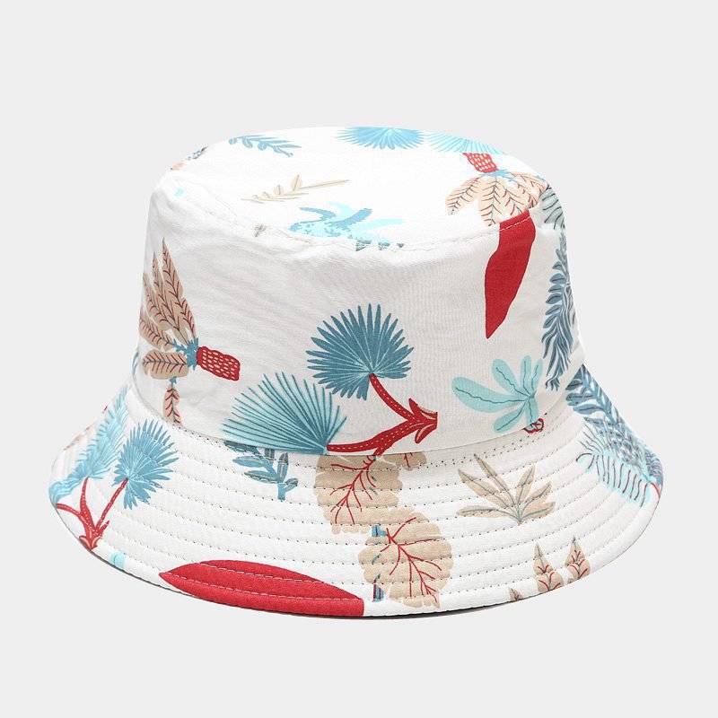 Marine Plant Pattern Double-sided Fisherman Hat Fedoras Hat - Urban Caps