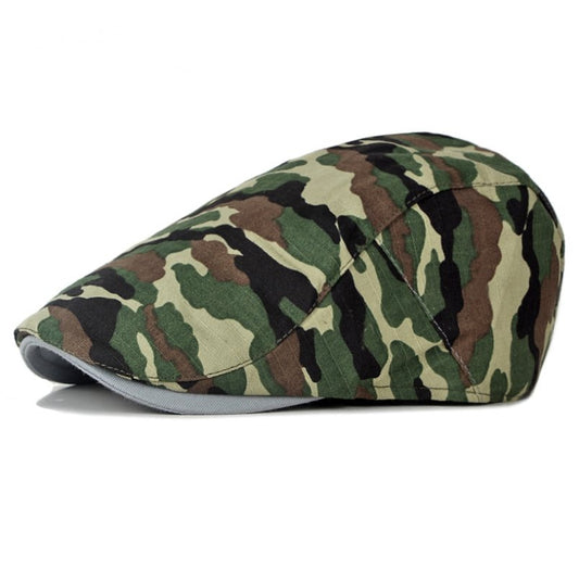 Men's Camouflage Military Cap Flat Cap - Urban Caps