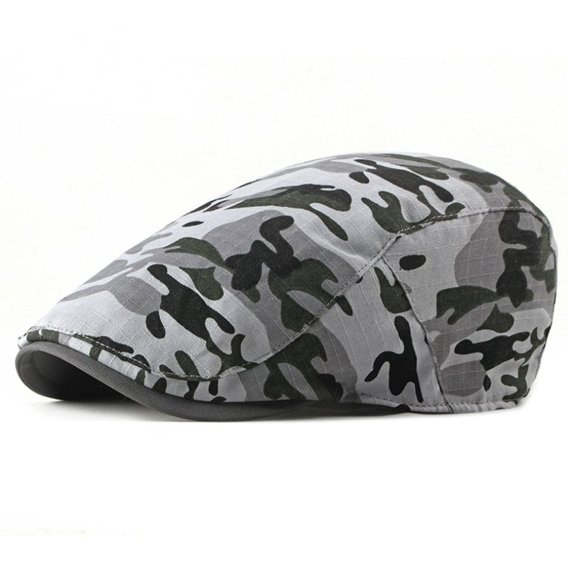 Men's Camouflage Military Cap Flat Cap - Urban Caps