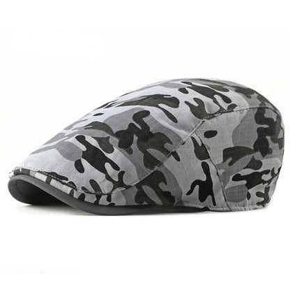 Men's Camouflage Military Cap Flat Cap - Urban Caps
