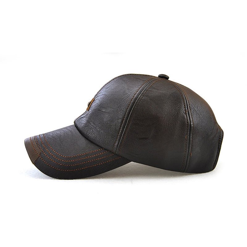 Men's Leather Baseball Cap - Urban Caps