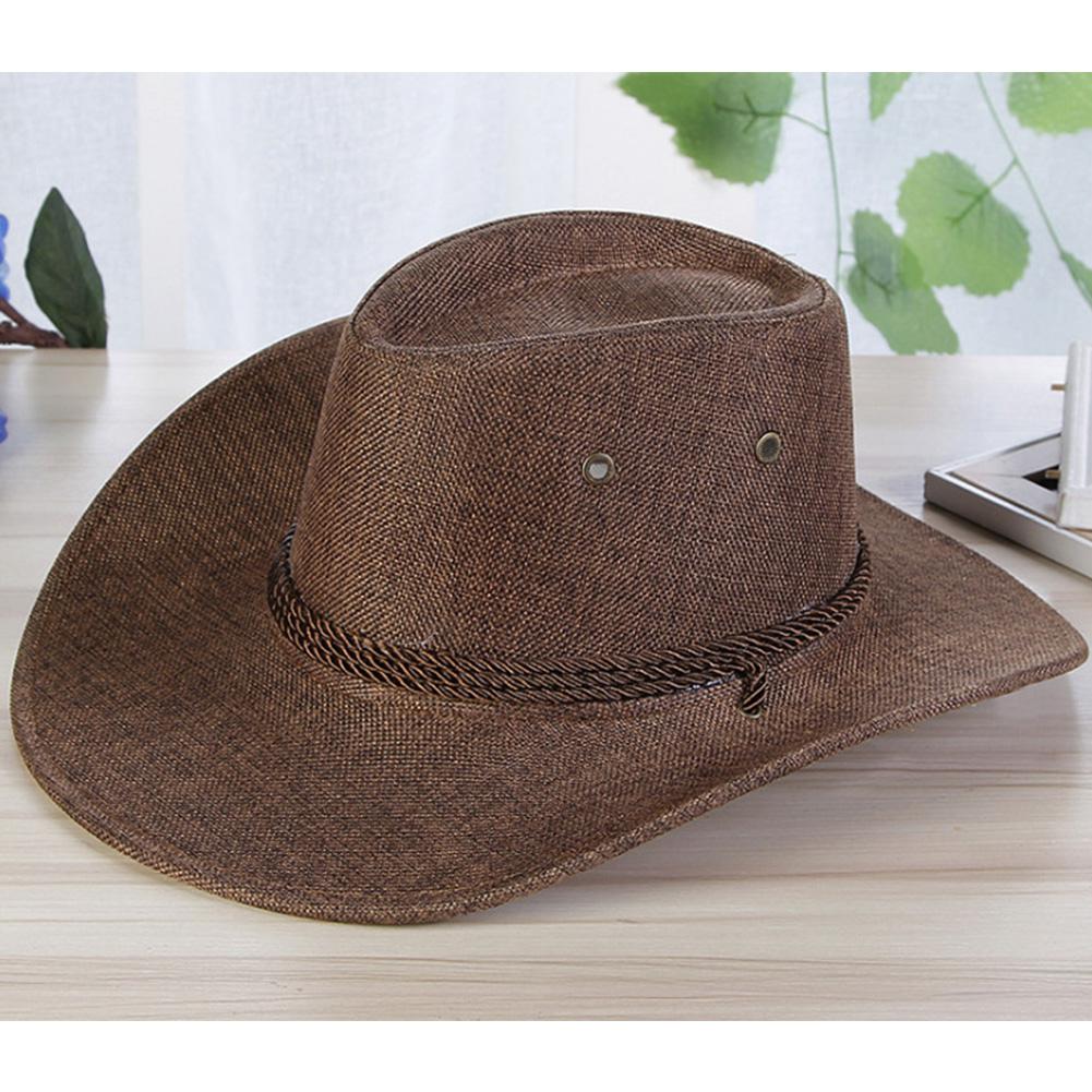 Men's linen Solid Color Cool Fedoras Hat - Urban Caps