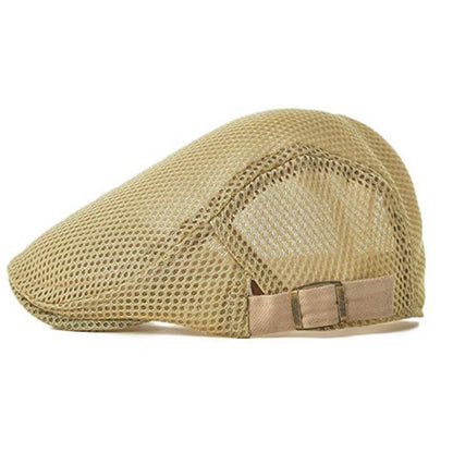 Mesh Adjustable Newsboy Beret Ivy Flat Cap - Urban Caps