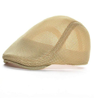 Mesh Adjustable Newsboy Beret Ivy Flat Cap - Urban Caps