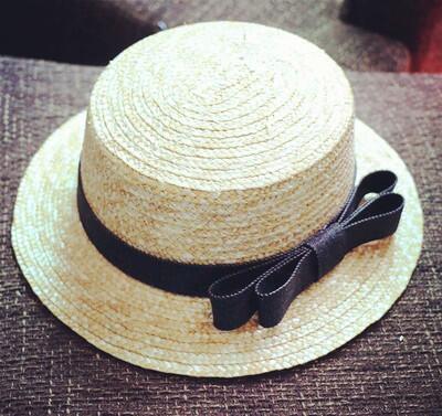 Mesh Polka Dot Bow Straw Hat - Urban Caps