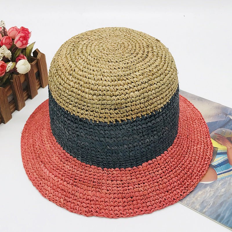 Natural Raffia Handmade Crochet Women's Foldable Bowler Hat - Urban Caps