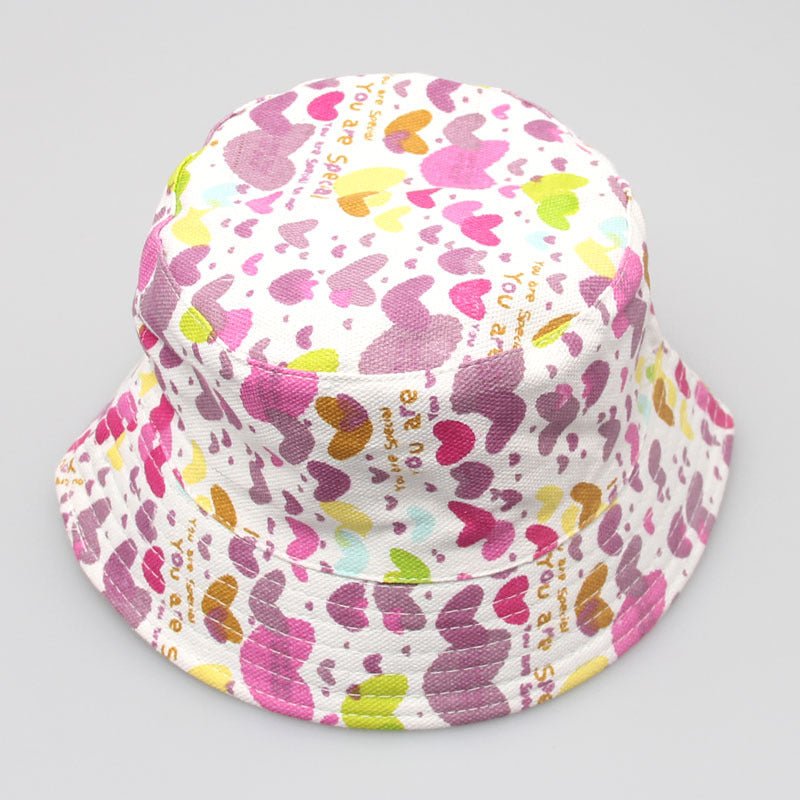 New Children's Flower Sun Casual Bucket Hat - Urban Caps