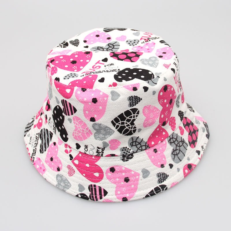 New Children's Flower Sun Casual Bucket Hat - Urban Caps