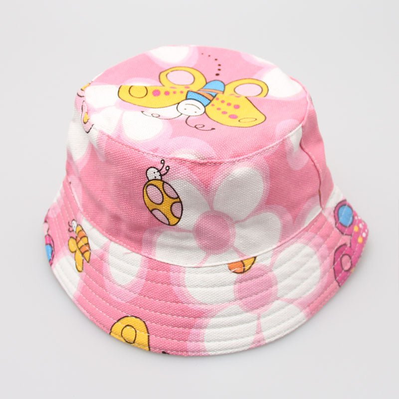 New Children's Flower Sun Casual Bucket Hat - Urban Caps