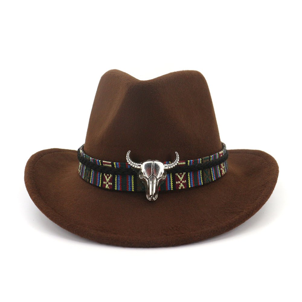 New Woolen Western Cowboy Hat - Urban Caps