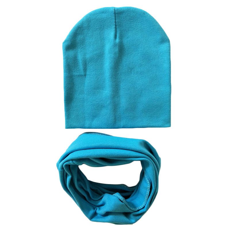 Newborn Baby Hat Scarf Set Bonnet Soft Cotton Warm Cap Kids Children - Urban Caps