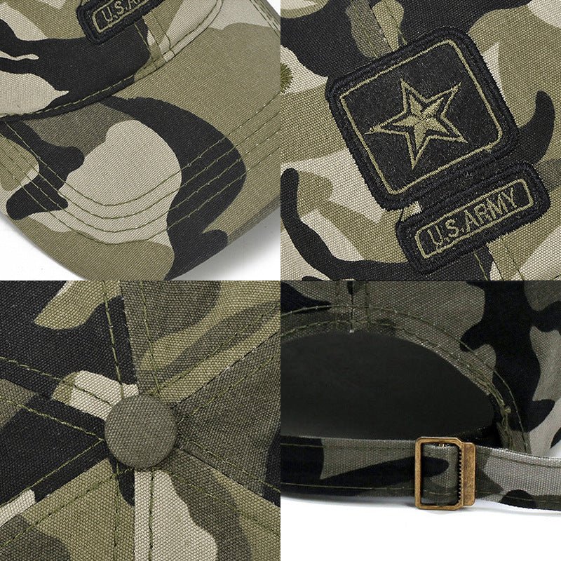 Outdoor camouflage embroidered sunshade baseball cap - Urban Caps