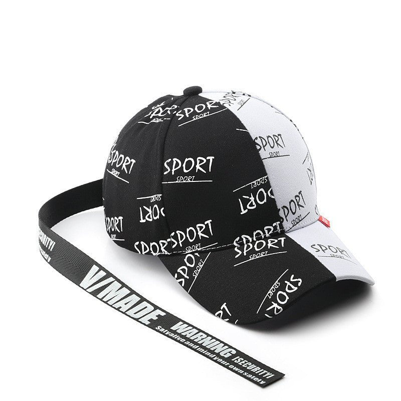 Personalized Graffiti Printed Curved Brim Baseball Cap - Urban Caps