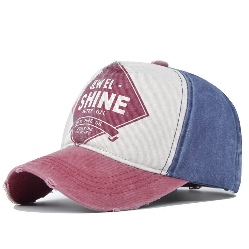 Retro Cap Contrast Color Baseball Cap - Urban Caps