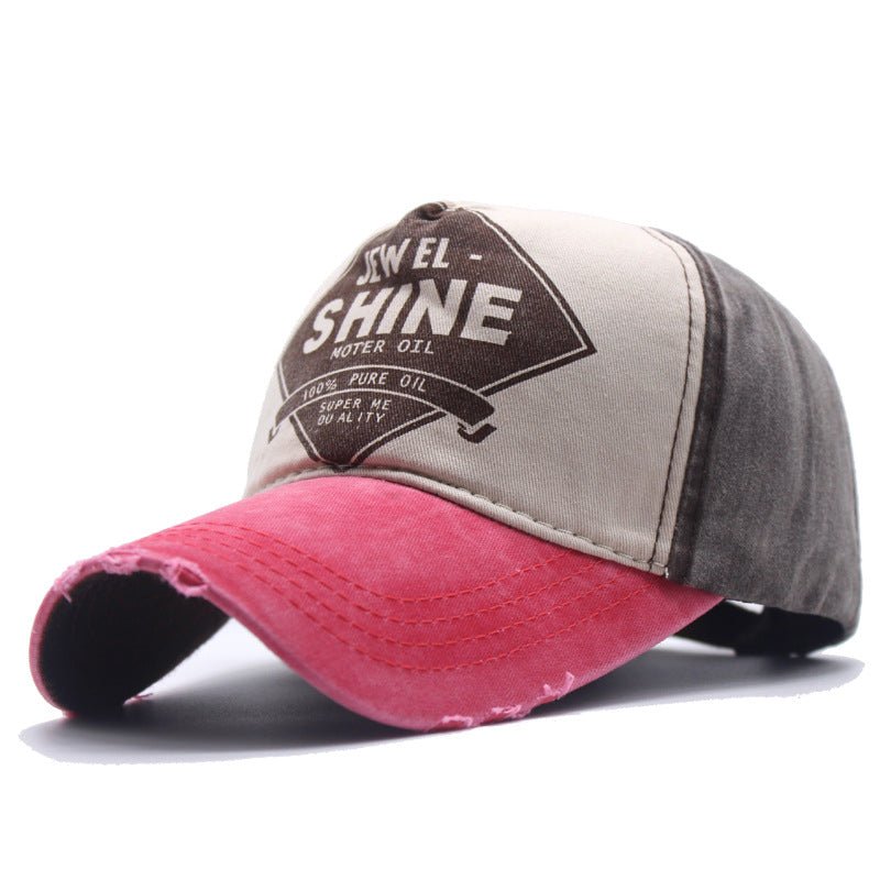 Retro Cap Contrast Color Baseball Cap - Urban Caps