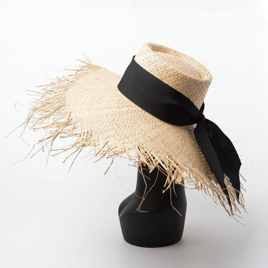 Ring Flat Straw Hat - Urban Caps