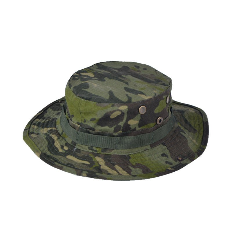 Round Hat Outdoor Leisure Camouflage Fedoras Hat - Urban Caps