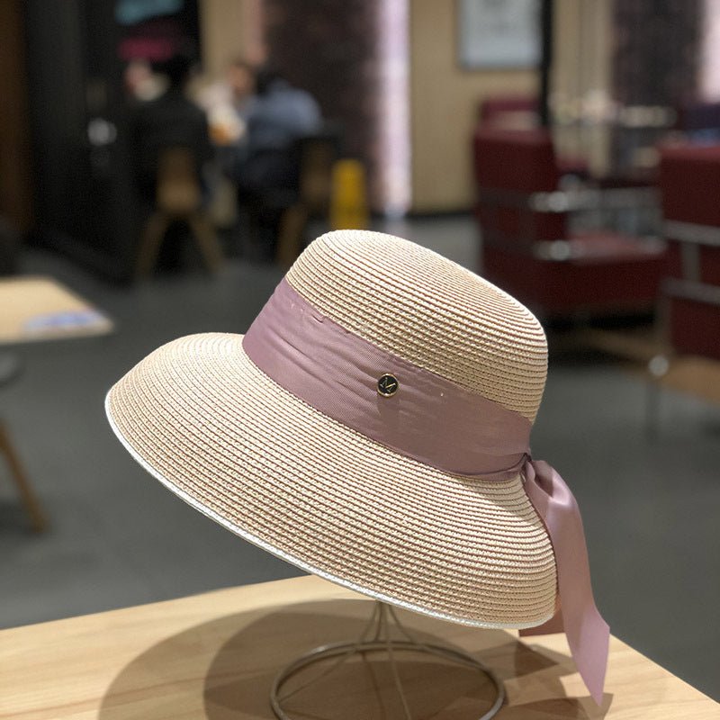 Straw Hat Female Summer Big Eaves Travel Hat - Urban Caps
