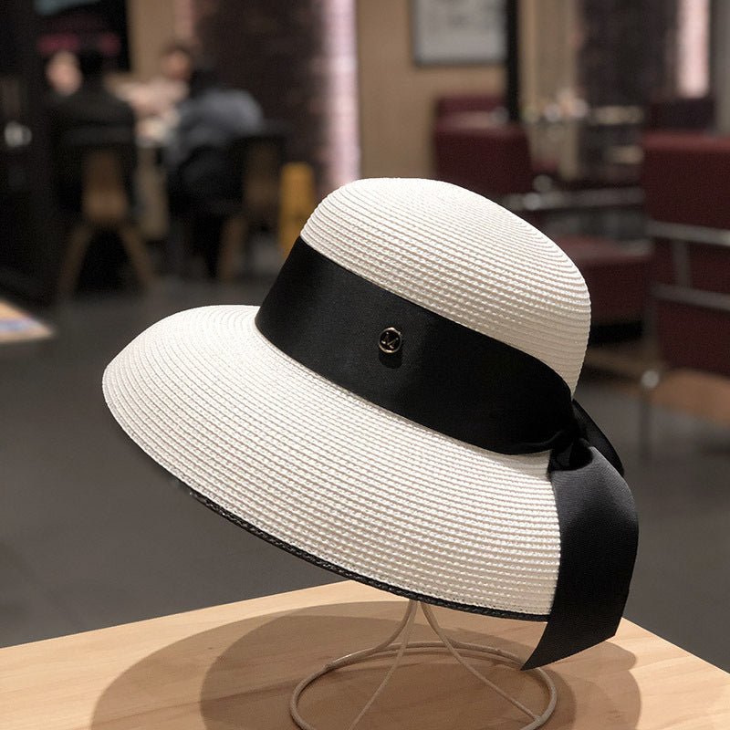 Straw Hat Female Summer Big Eaves Travel Hat - Urban Caps