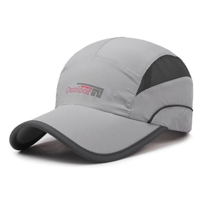 Summer Men's Sun Visor Fishing Hat Cycling Quick Drying UV Protection Visor Cap - Urban Caps