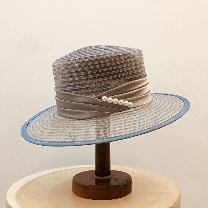 Sunscreen Beach Fashion Hat Flat Brim Straw Hat - Urban Caps