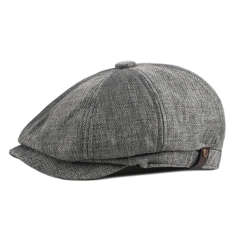 Thin, Breathable, Imitation Linen Cap Flat Cap - Urban Caps