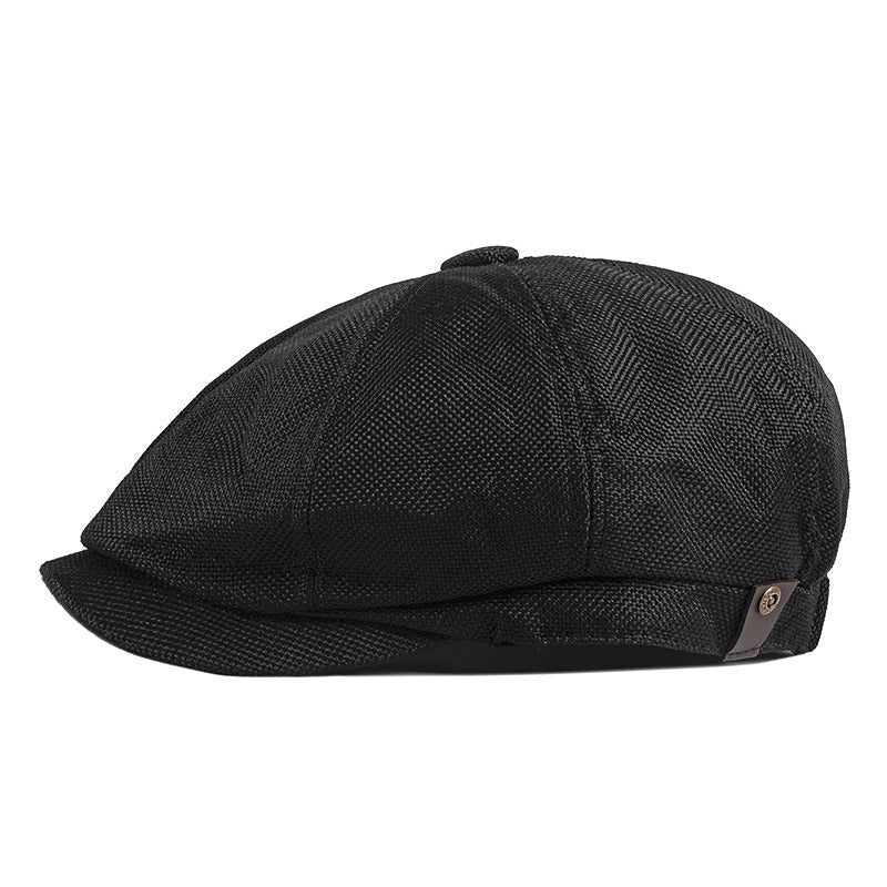 Thin, Breathable, Imitation Linen Cap Flat Cap - Urban Caps