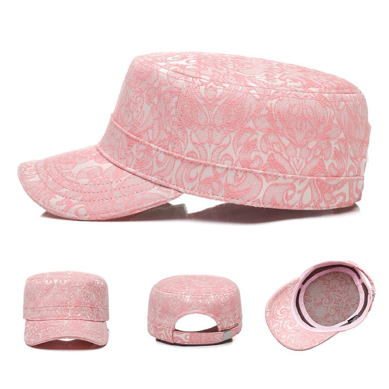 Three-dimensional Jacquard Women's Flat Cap - Urban Caps