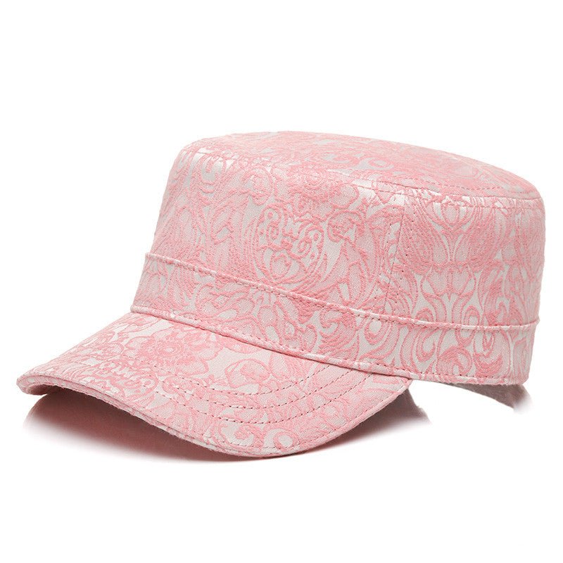 Three-dimensional Jacquard Women's Flat Cap - Urban Caps