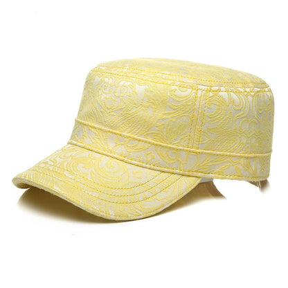 Three-dimensional Jacquard Women's Flat Cap - Urban Caps