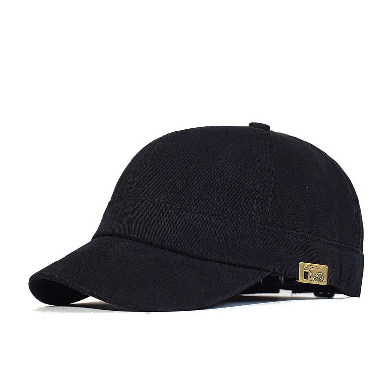 Vintage Short Brim Cotton Soft Dad Cap - Urban Caps