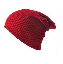 Warm Solid Color Striped Cap Beanies - Urban Caps