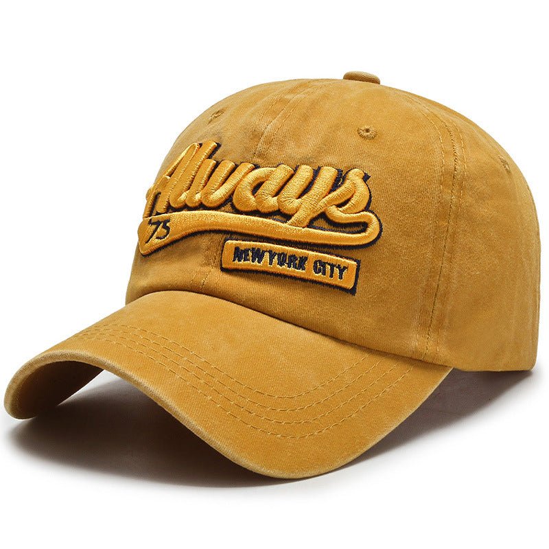 Washed Denim Casual Baseball Cap - Urban Caps