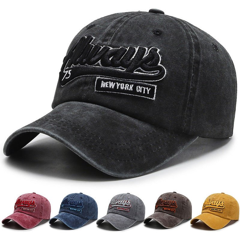 Washed Denim Casual Baseball Cap - Urban Caps