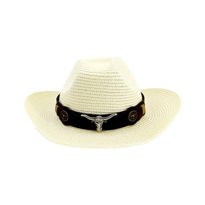 Western Ethnic Straw Hat Cowboy Hat - Urban Caps