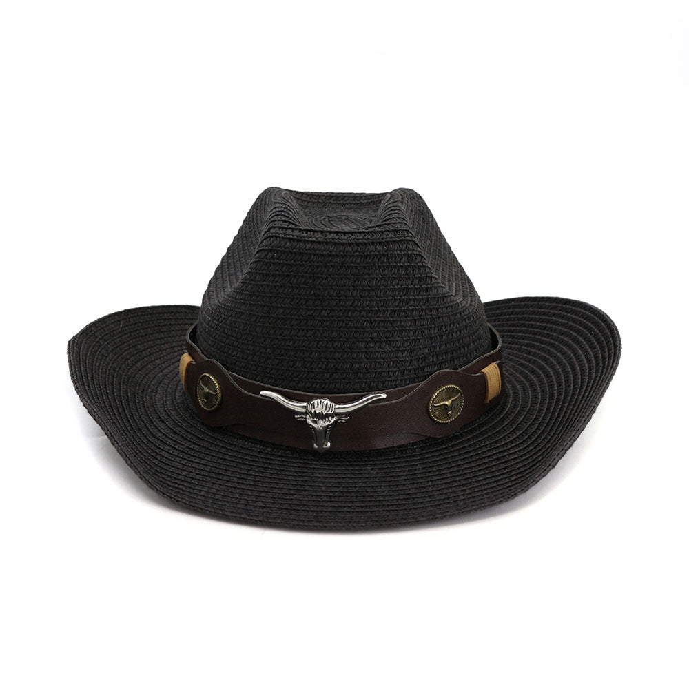 Western Ethnic Straw Hat Cowboy Hat - Urban Caps