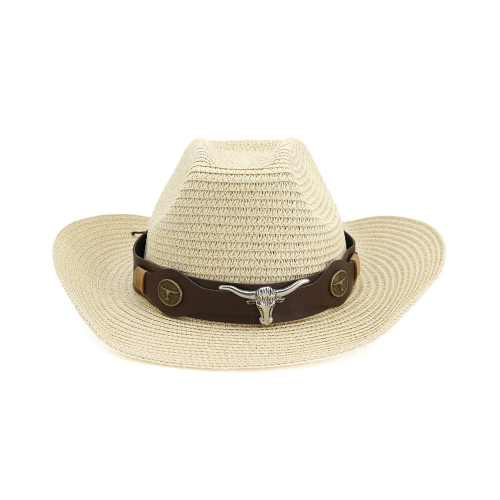 Western Ethnic Straw Hat Cowboy Hat - Urban Caps