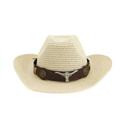 Western Ethnic Straw Hat Cowboy Hat - Urban Caps