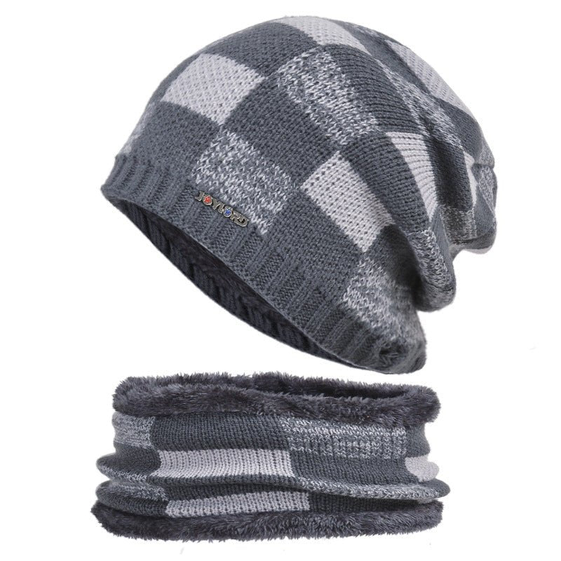 Winter Hat Pullover Bib Suit Plus Fluffy Thread Beanies - Urban Caps