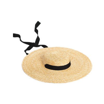 Women Sun Hat French Style Wide Brim Straw Hat - Urban Caps