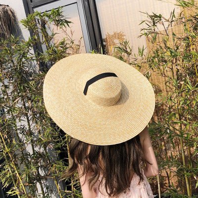 Women Sun Hat French Style Wide Brim Straw Hat - Urban Caps