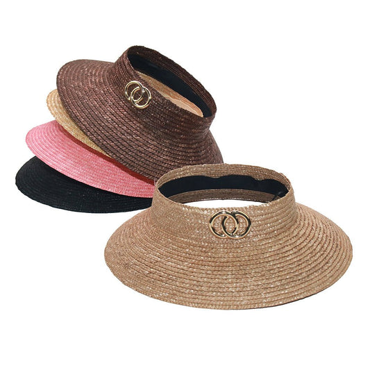 Women's Beach Sunscreen Straw Dyed Straw Hat - Urban Caps