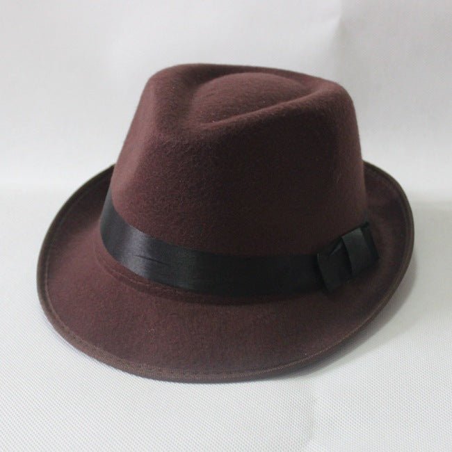 Wool Jazz Hat Trendy Style Hip-Hop Bowler Hat - Urban Caps